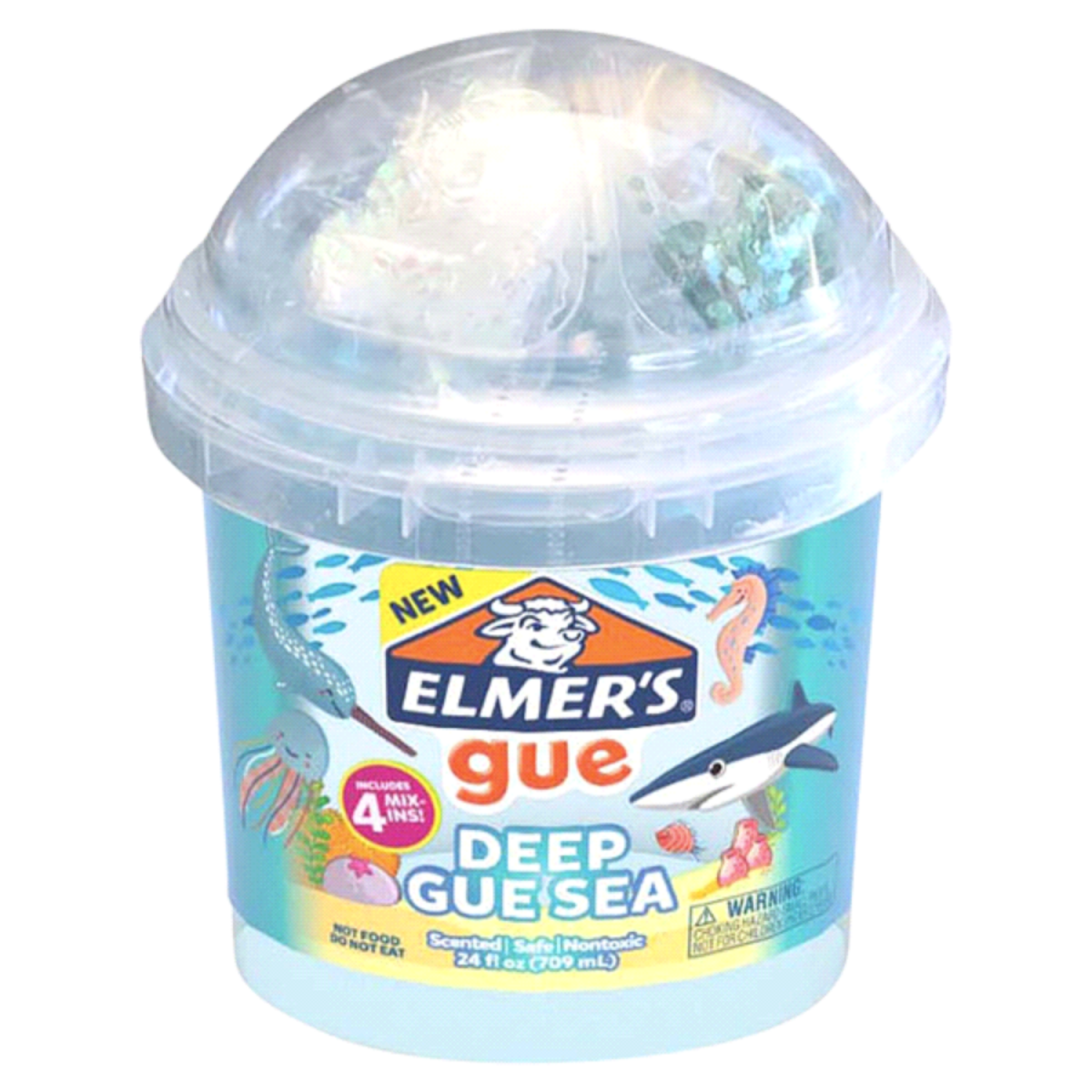 slide 1 of 1, Elmer's Elmers Deep Gue Sea Slime Bucket, 1.5 lb