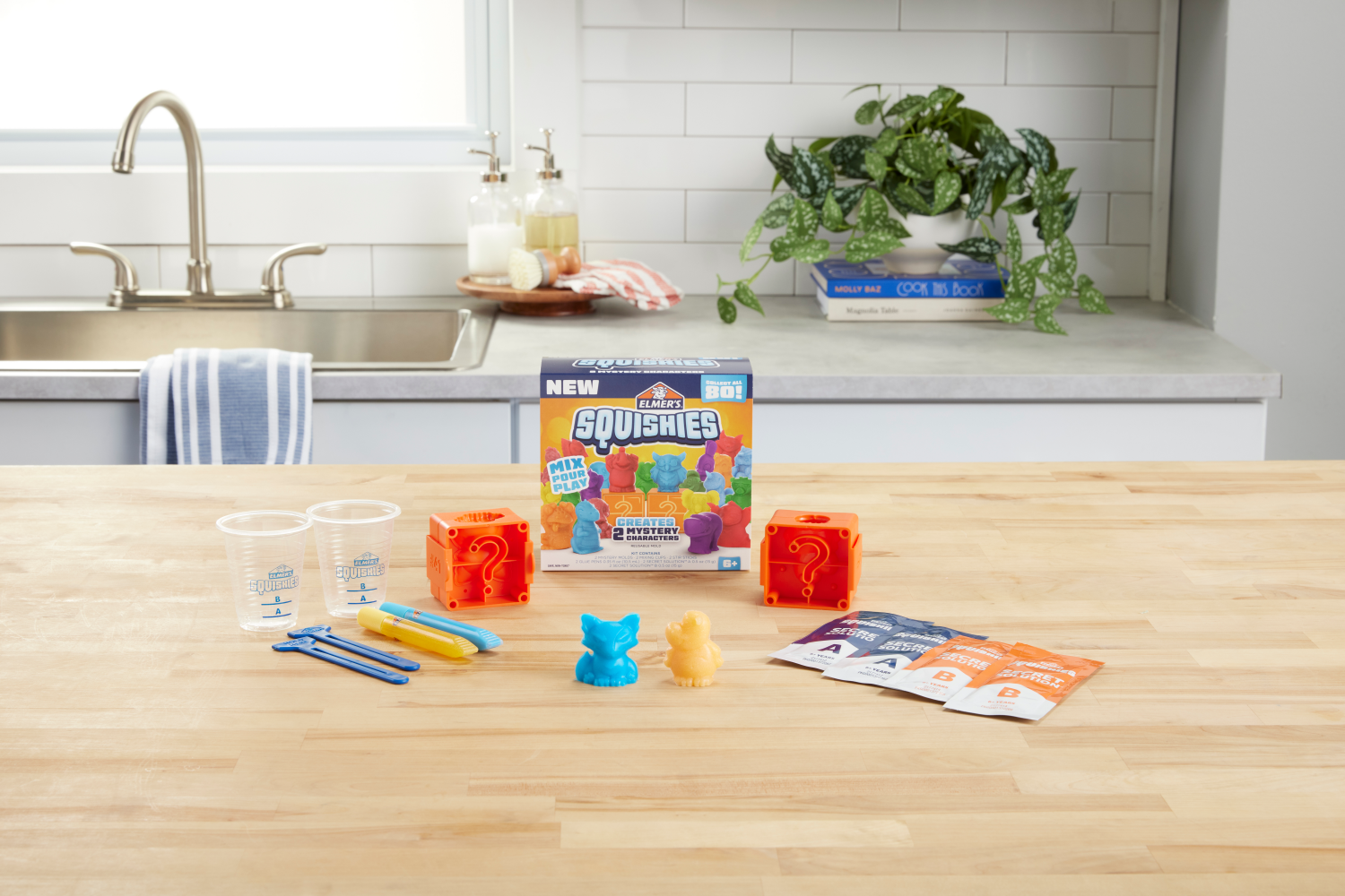 slide 4 of 4, Elmer's Elmers Squishies Character Kits, 2 ct