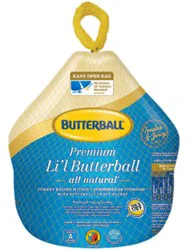 Butterball Whole Turkey Li'l Turkey Frozen - Weight Between 5 Lb - 9 Lb