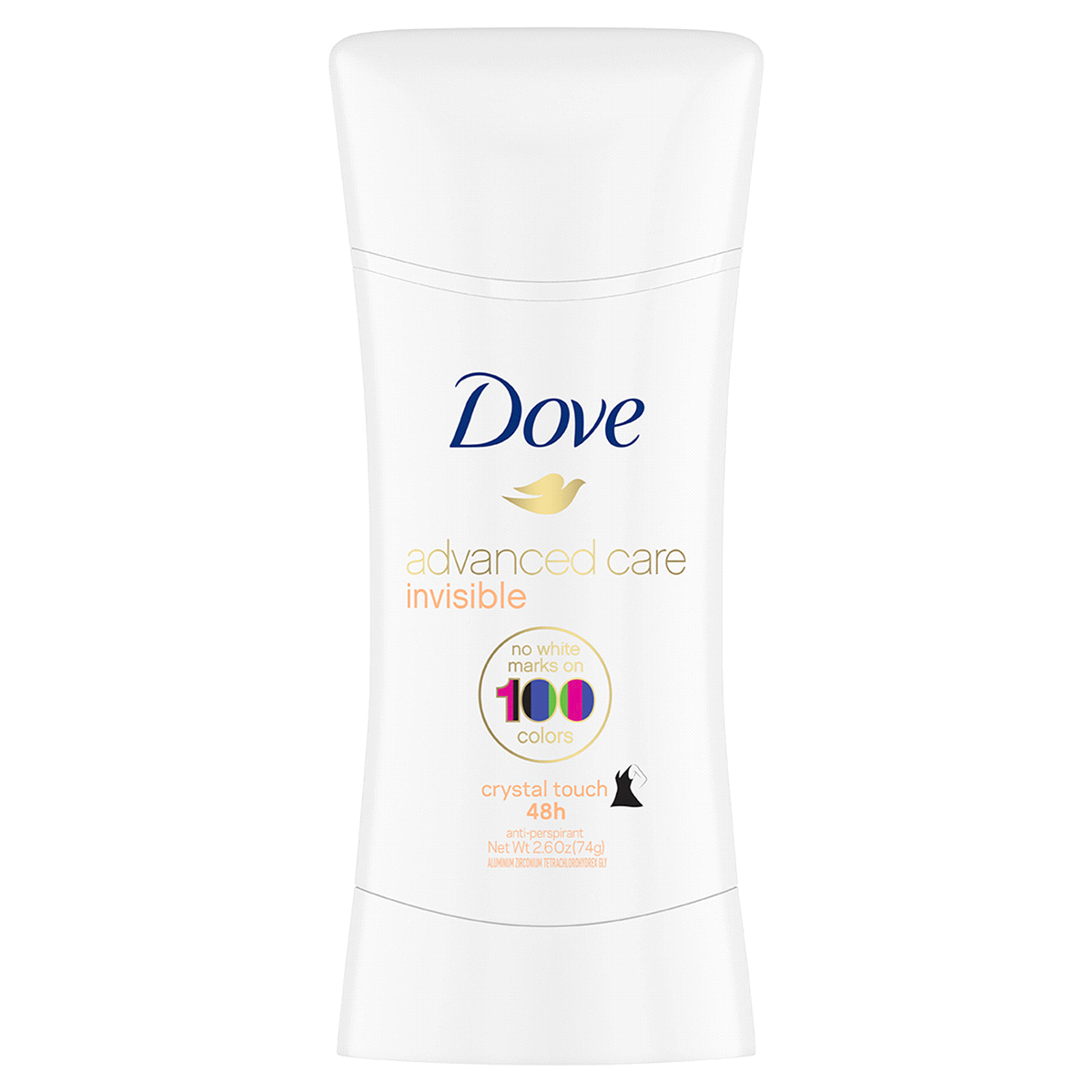 slide 2 of 4, Dove Advanced Care Crystal Touch Antiperspirant Deodorant, 2.6 oz