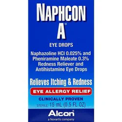 Alcon Naphcon A Eye Drops Eye Allergy Relief - 0.5 Fl. Oz.