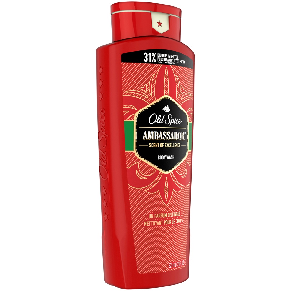 slide 2 of 2, Old Spice Red Collection Ambassador Body Wash, 21 oz