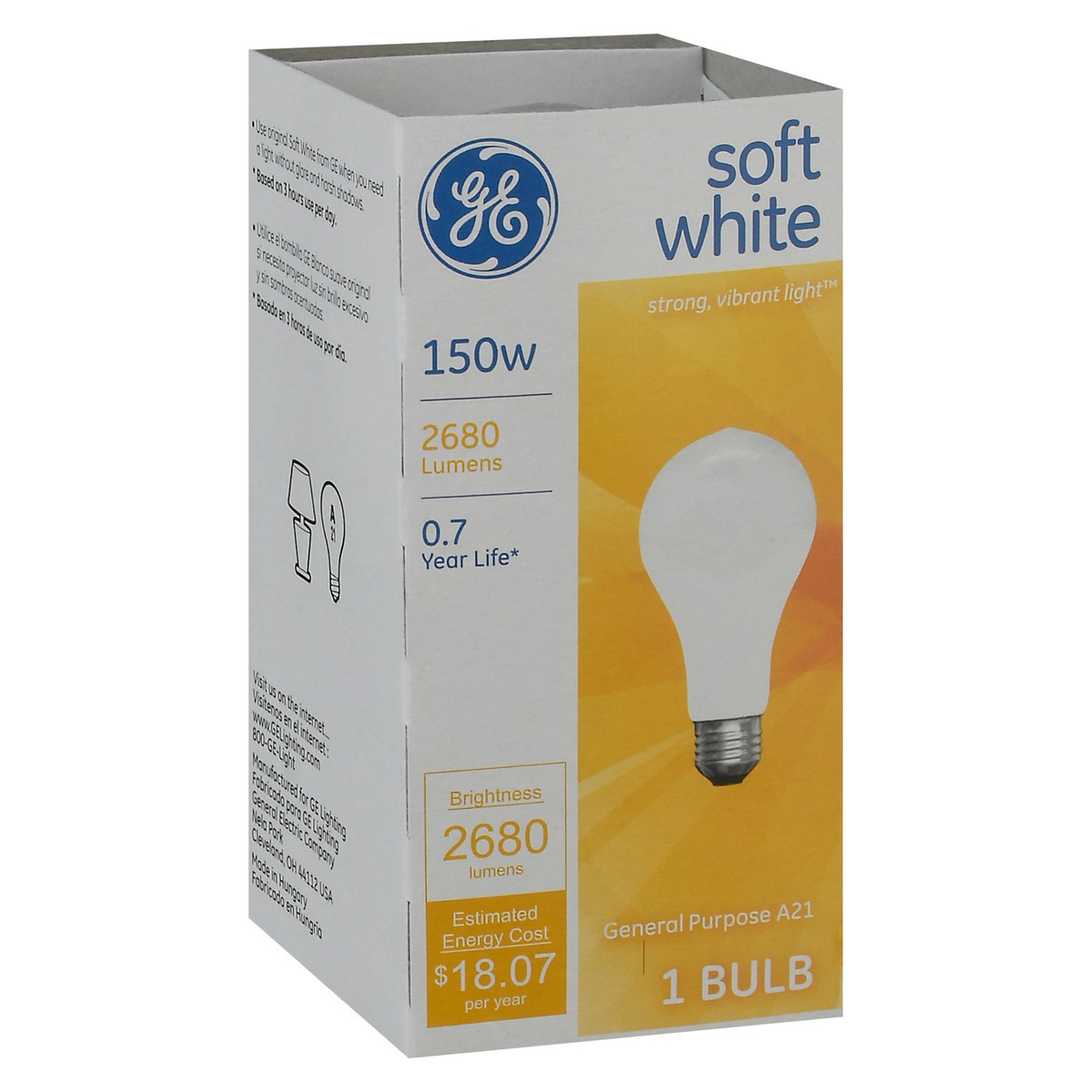 slide 2 of 9, GE 15 Watts Soft White Light Bulb 1 ea, 1 ct