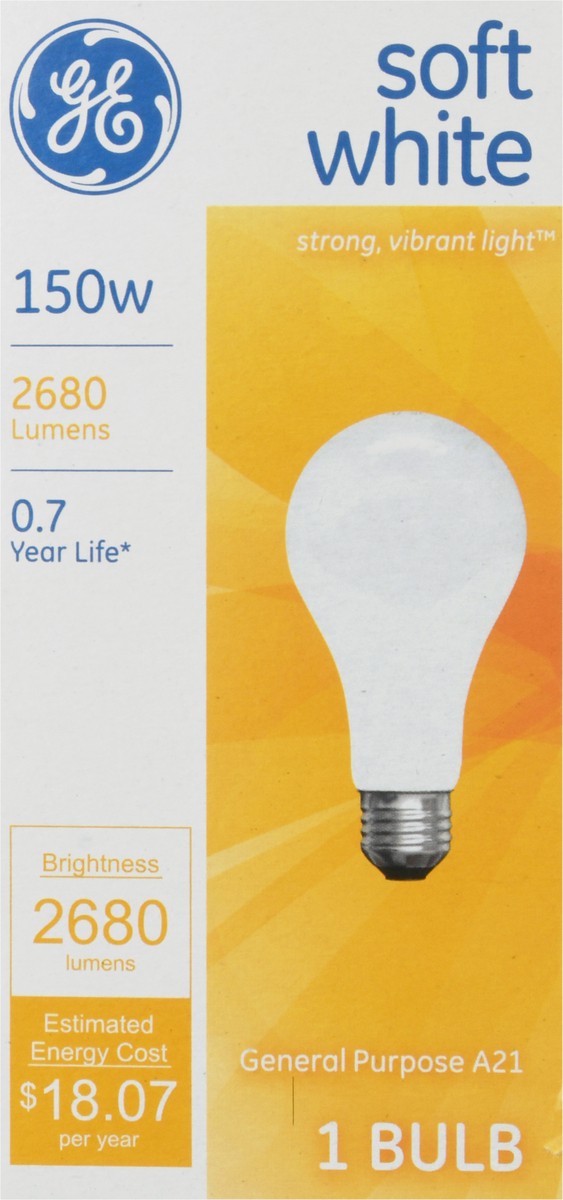 slide 1 of 9, GE 15 Watts Soft White Light Bulb 1 ea, 1 ct