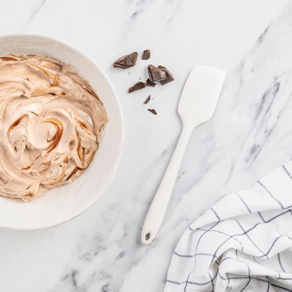 slide 1 of 1, Hy-Vee Seasons Silicone Spatula In Linen, 1 ct