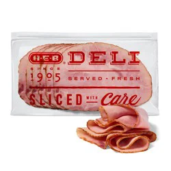 H-E-B Deli Bourbon-Glazed Uncured Ham, Sandwich Sliced