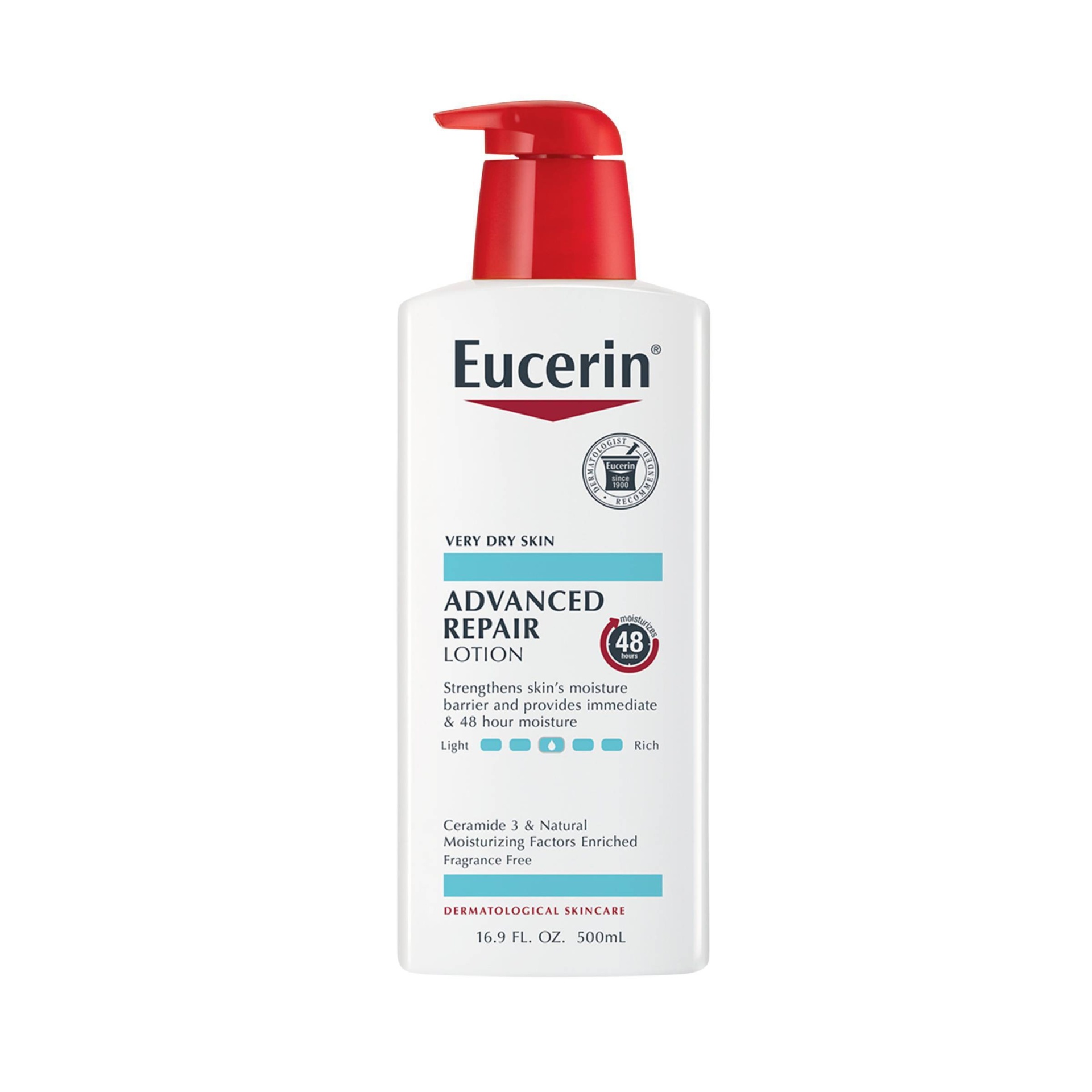 slide 1 of 7, Eucerin Advanced Repair Unscented Body Lotion for Dry Skin - 16.9 fl oz, 16.9 oz