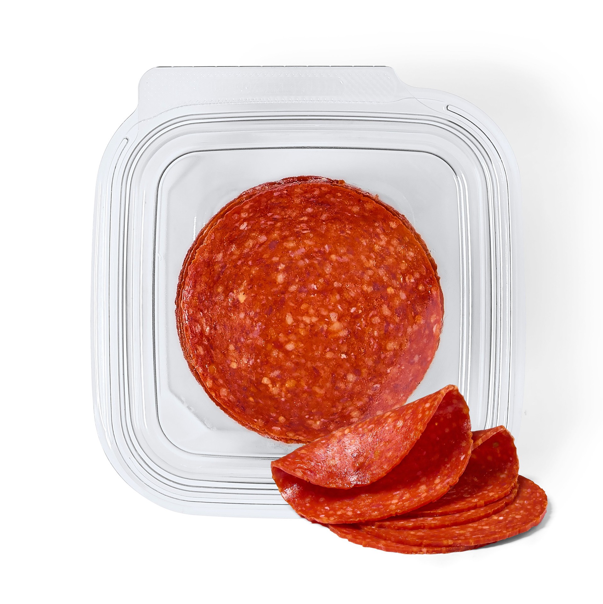 slide 1 of 1, H-E-B Deli #1 Sliced Uncured Pepperoni, per lb