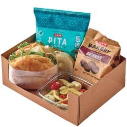 H-E-B Deli Boxed Lunch - Turkey & Muenster Cheese Croissant Sandwich