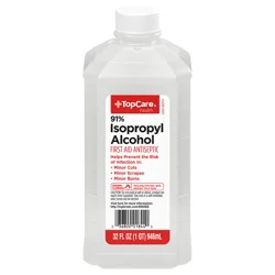 TopCare Health 91% Isopropyl Alcohol First Aid Antiseptic 32 fl oz