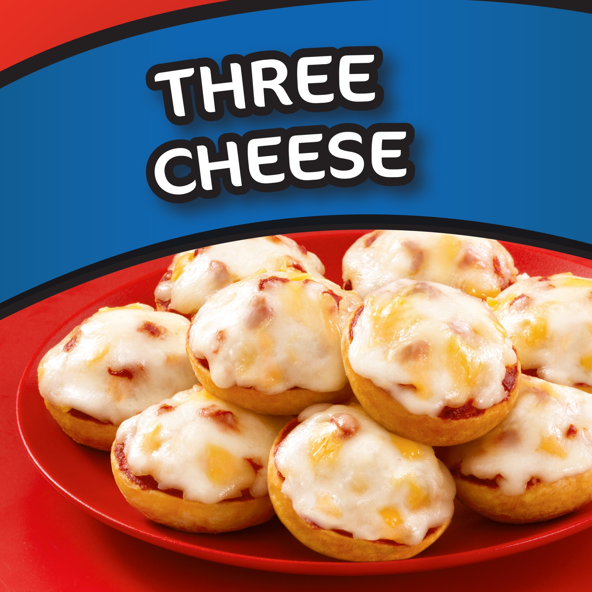 slide 2 of 11, Bagel Bites Three Cheese Mini Pizzael Frozen Snacks, 18 ct; 14 oz