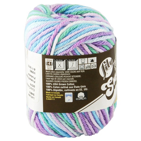 slide 8 of 9, Lily Sugar 'n Cream Yarn - Beach Ball Blues Ombre, 1 ct