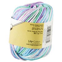 slide 9 of 9, Lily Sugar 'n Cream Yarn - Beach Ball Blues Ombre, 1 ct