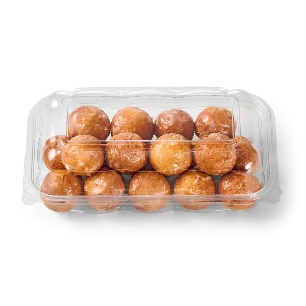 slide 1 of 1, Hy-Vee Cake Donut Holes, 18 Count, 8 oz