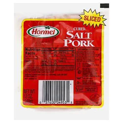 Hormel Salt Pork Cured Sliced - 12 Oz