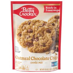 Betty Crocker Cookie Mix, Oatmeal Chocolate Chip, Holiday Baking, 17.5 oz