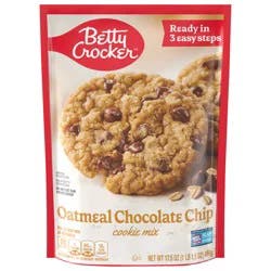 Betty Crocker Cookie Mix, Oatmeal Chocolate Chip, Holiday Baking, 17.5 oz