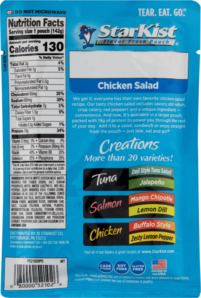 slide 10 of 11, Starkist Chicken Creations Big Size Chicken Salad, 5 oz