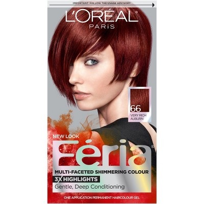 slide 1 of 2, L'Oréal Paris Feria Multi-Faceted Shimmering Color - 66 Very Rich Auburn, 1 ct