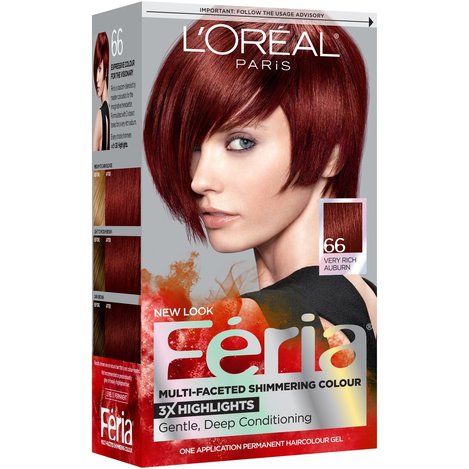 slide 1 of 1, L'Oréal Fería Permanent Haircolour Gel 1 ea, 1 ea