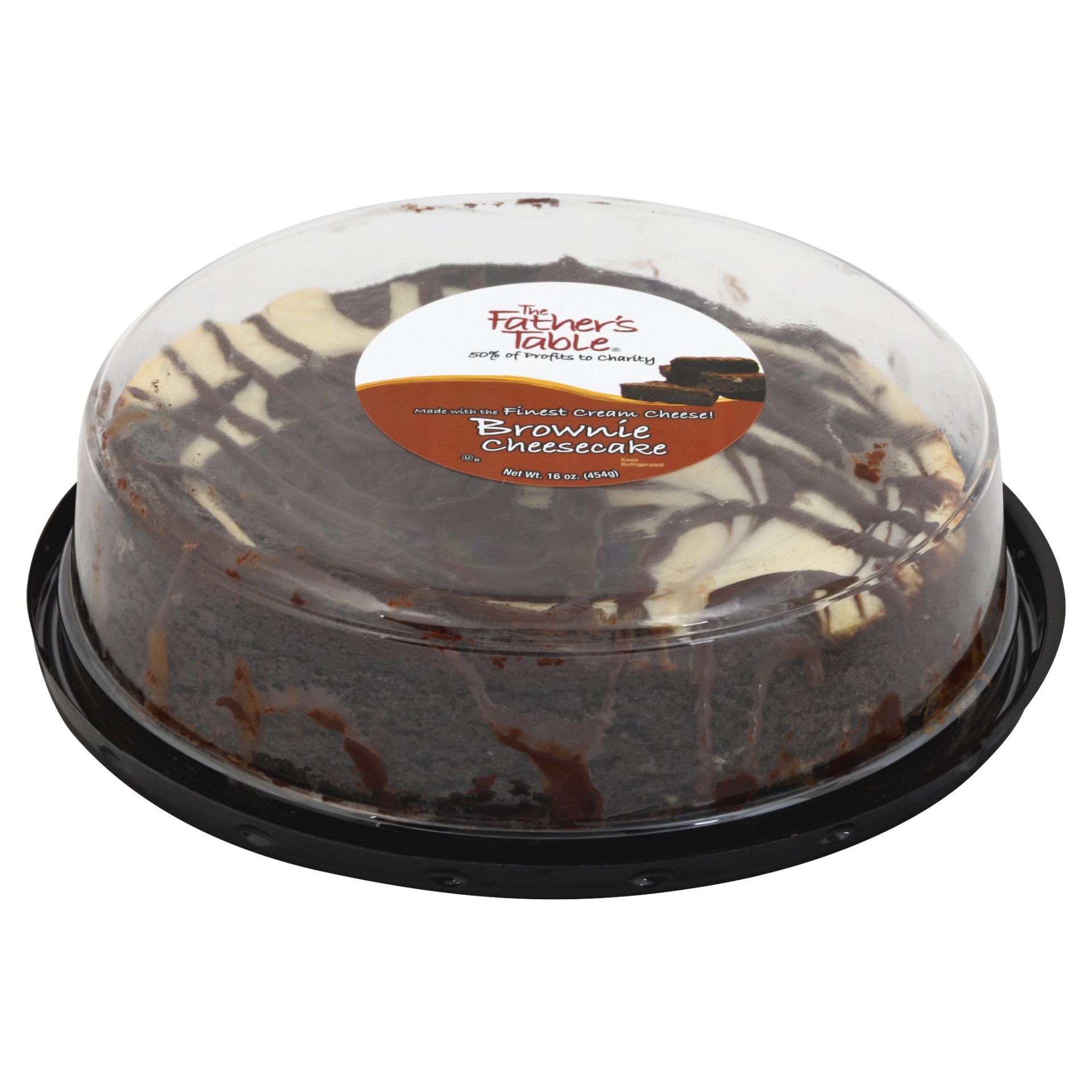 slide 1 of 3, Father's Table Father Table Cheesecake Brownie Enrobed, 16 oz