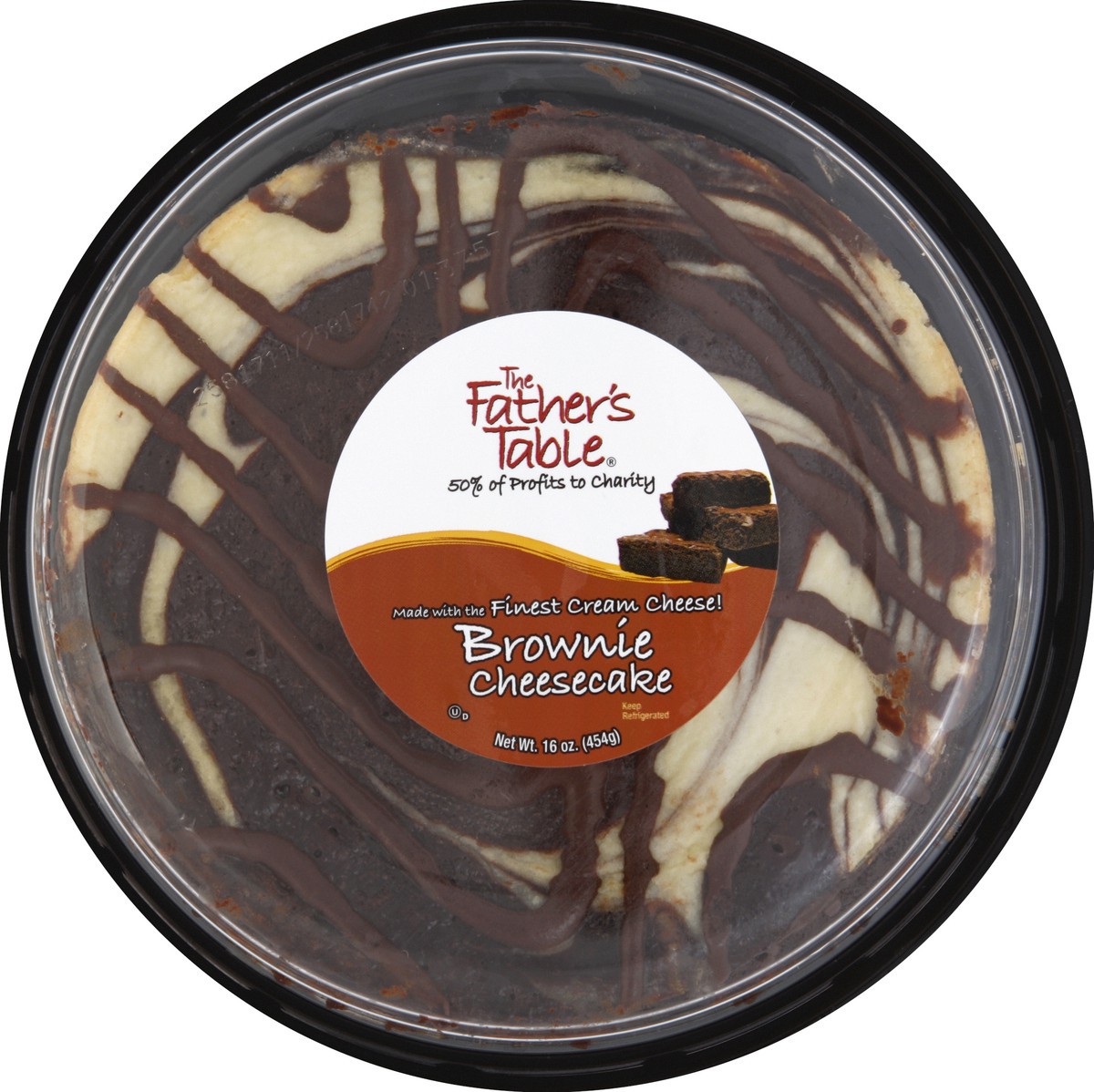 slide 1 of 3, Father's Table Father Table Cheesecake Brownie Enrobed, 16 oz