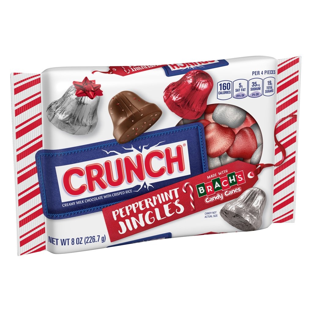 slide 1 of 8, Crunch Peppermint Jingles, 8 oz