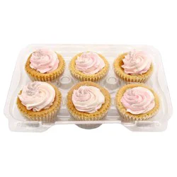 Pink Champagne Sugar Cookie Cupcakes, 6ct