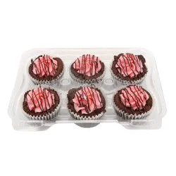 Brownie Strawberry Cookie Cupcakes, 6ct