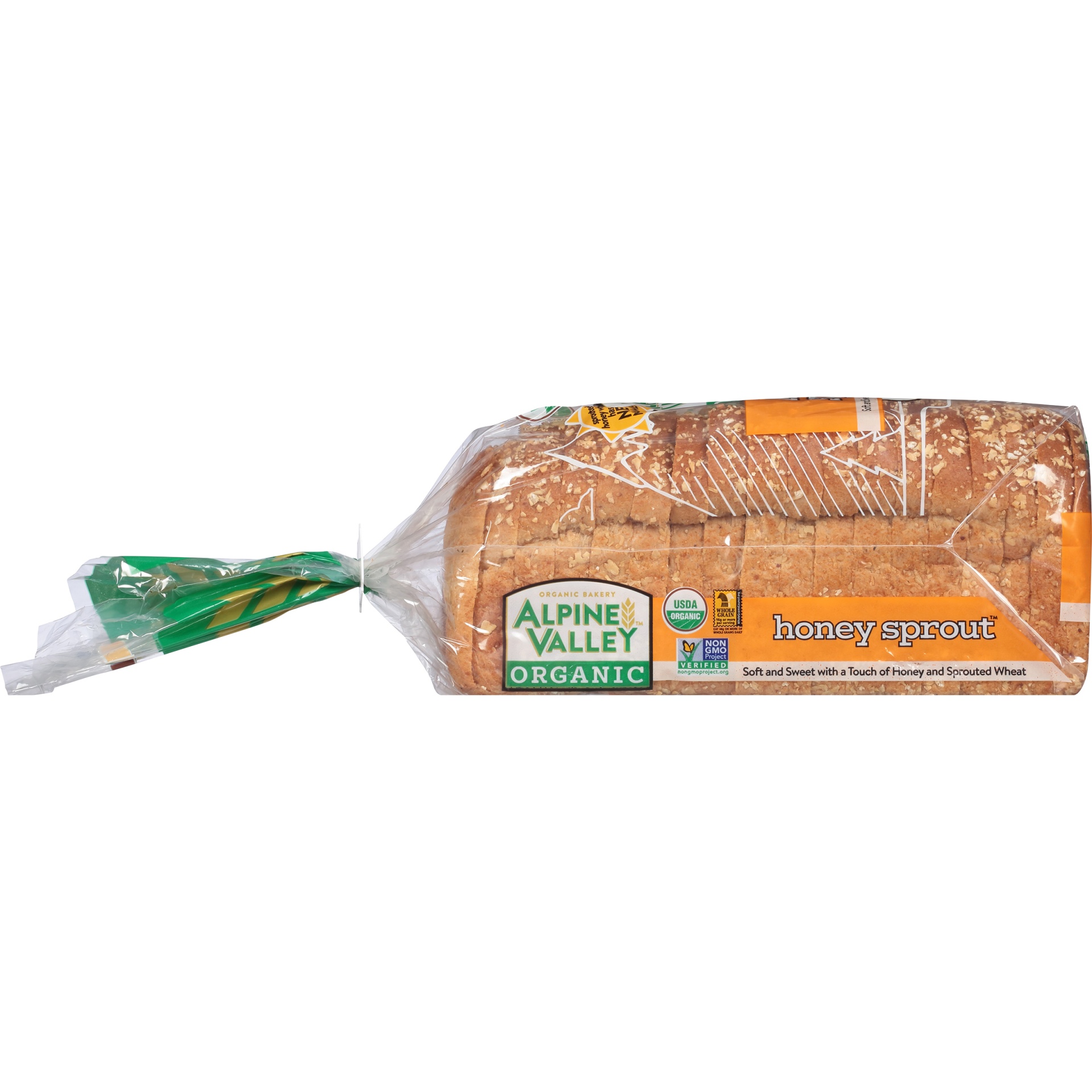 slide 4 of 8, Alpine Valley Organic Sprouted Honey Wheat with Flaxseed Sandwich Bread - 18oz, 18 oz