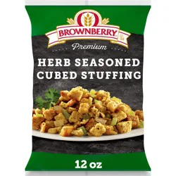 Brownberry Premium Herb Seasoned Cubed Stuffing, 12 oz