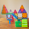 slide 2 of 10, Magna-Tiles 3D Magnetic Building Tiles, 28 ct