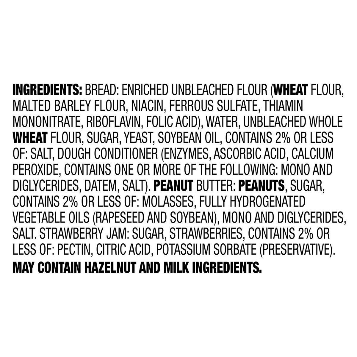 slide 5 of 14, Smucker's Smucker’s Uncrustables Peanut Butter & Strawberry Jam Sandwiches, 10 Count, 2 Oz. Each, Frozen, 10 ct; 2 oz