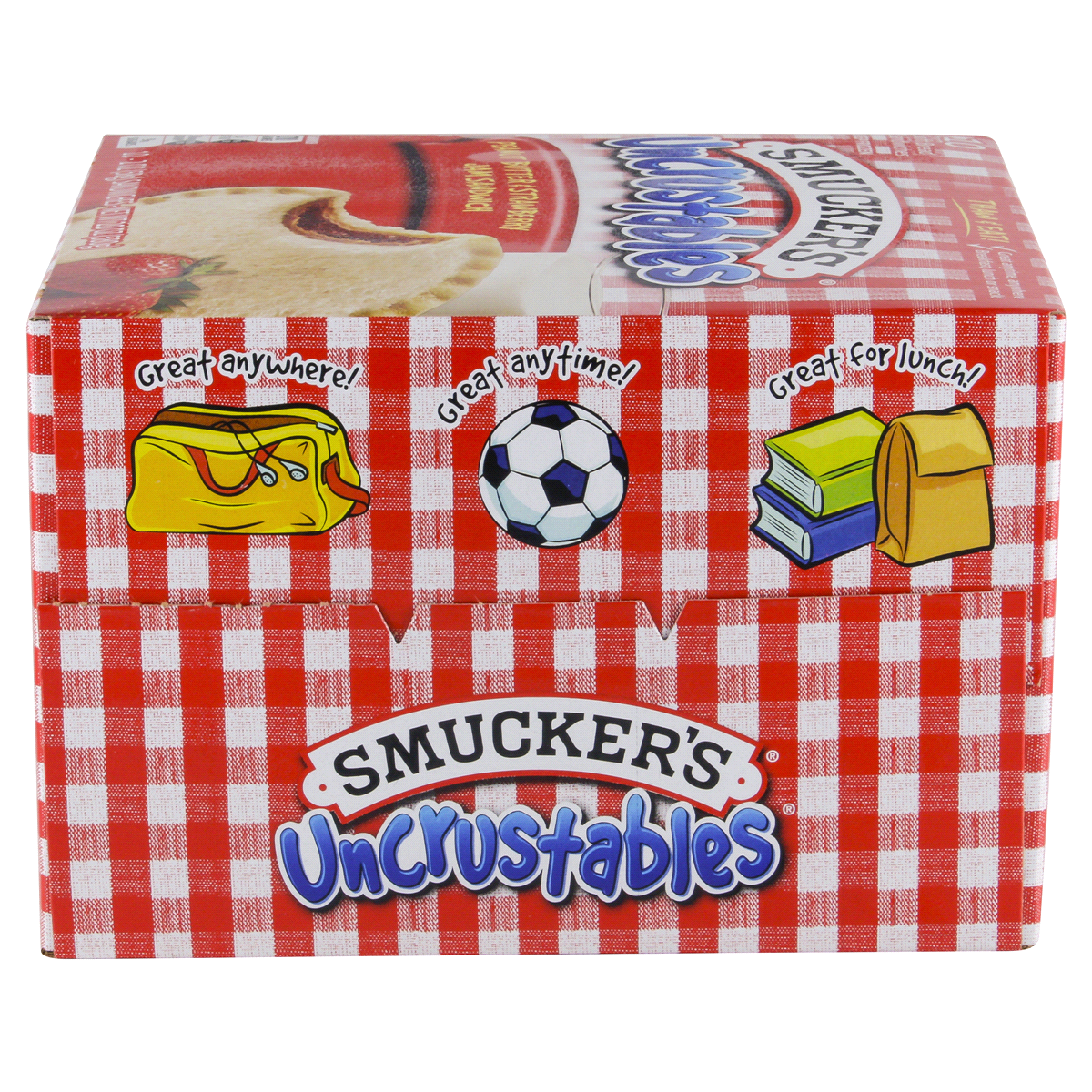 slide 9 of 14, Smucker's Smucker’s Uncrustables Peanut Butter & Strawberry Jam Sandwiches, 10 Count, 2 Oz. Each, Frozen, 10 ct; 2 oz