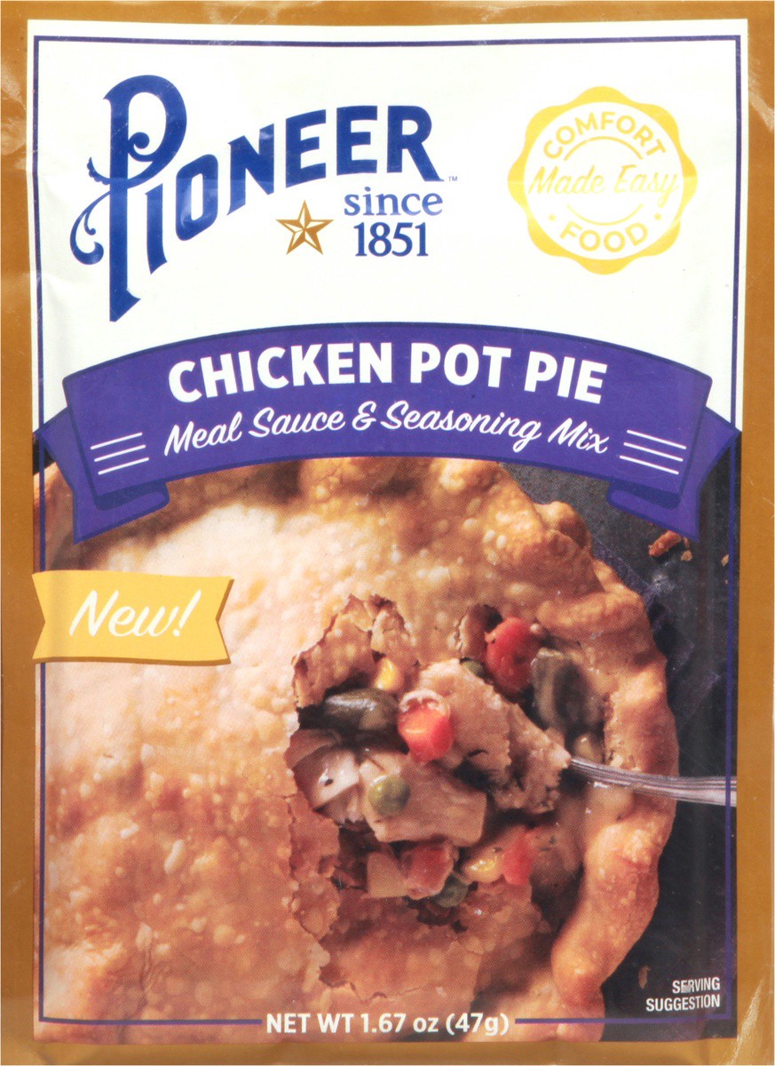 slide 6 of 9, Pioneer Brand Pioneer Meal Sauce & Seasoning Mix, Chicken Pot Pie, 1.67 oz