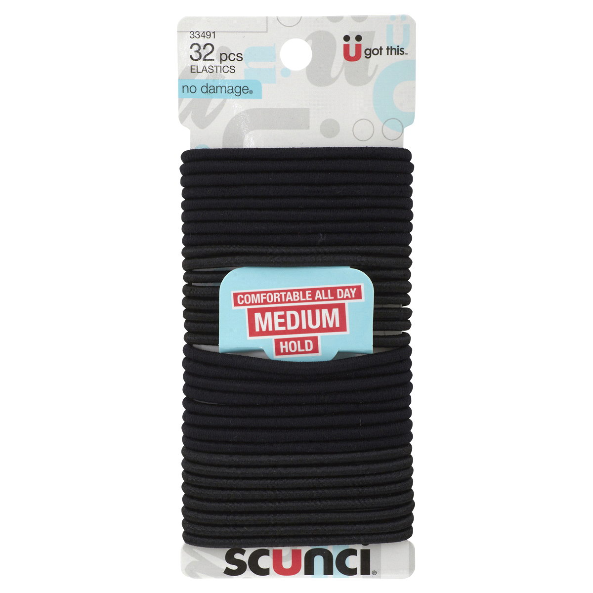 slide 1 of 5, scünci Mixed Satin/Regular Elastics, 43 ct