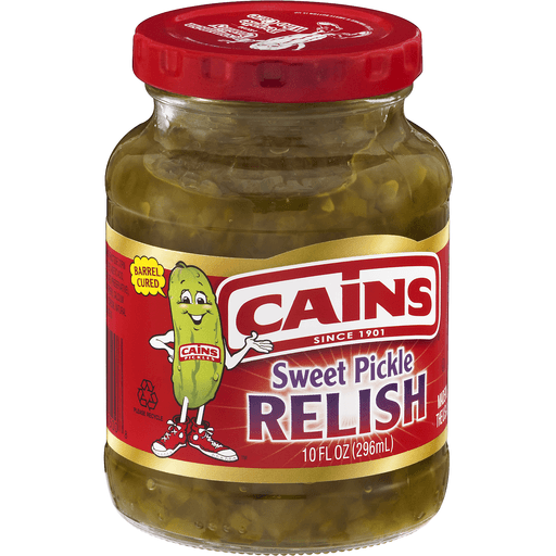 slide 2 of 8, Cain's Sweet Pickle Relish, 10 oz