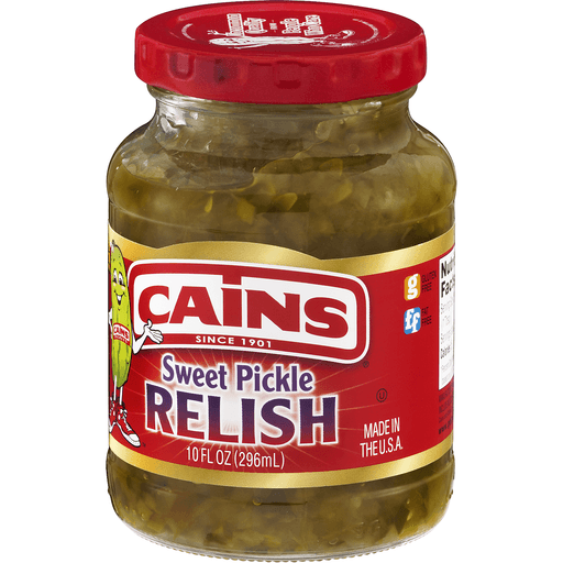 slide 3 of 8, Cain's Sweet Pickle Relish, 10 oz