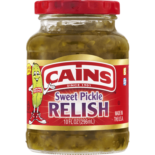 slide 4 of 8, Cain's Sweet Pickle Relish, 10 oz