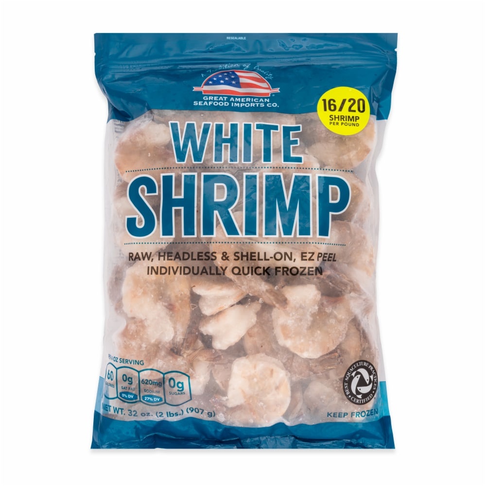 slide 1 of 1, Great American Seafood Frozen Shrimp, 32 oz