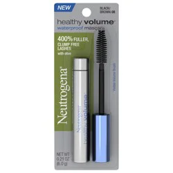 Neutrogena Healthy Volume Waterproof Mascara, Black/Brown 08, .21 Oz