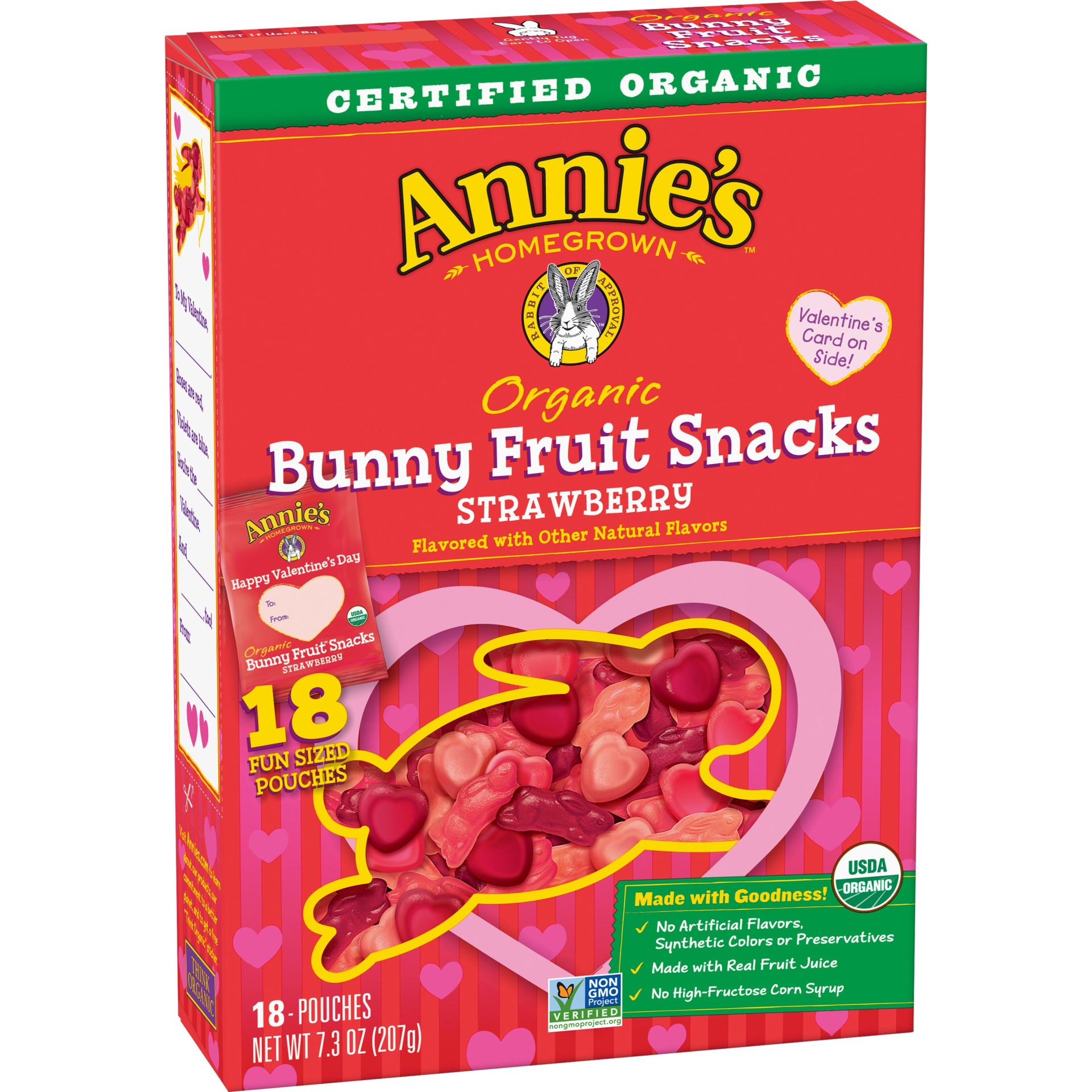 slide 1 of 1, Annie's Homegrown Organic Berry Patch Bunny Fruit Snack, 7.3 oz