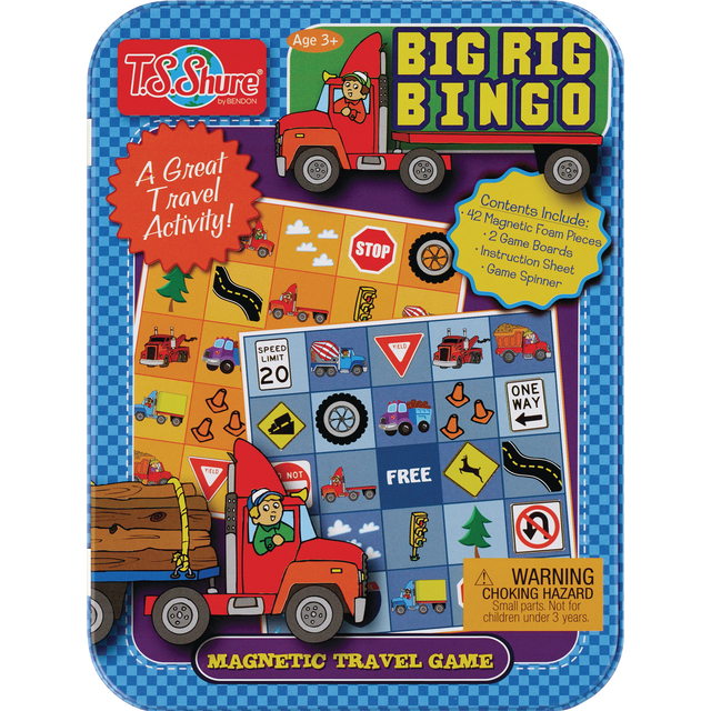 slide 1 of 1, BENDON PUBLISHING 6572 Big Rig Bingo Magnetic Mini Tin, 1 ct