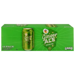 Stop & Shop Ginger Ale Soda Caffeine Free - 12 pk