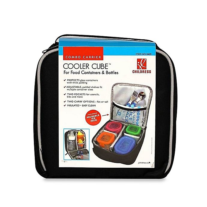 slide 5 of 5, J.L. Childress Cooler Cube Insulated Tote - Black, 1 ct