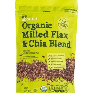 slide 1 of 1, Gold Emblem Abound Organic Milled Flax & Chia Blend, 12 Oz, 1 ct