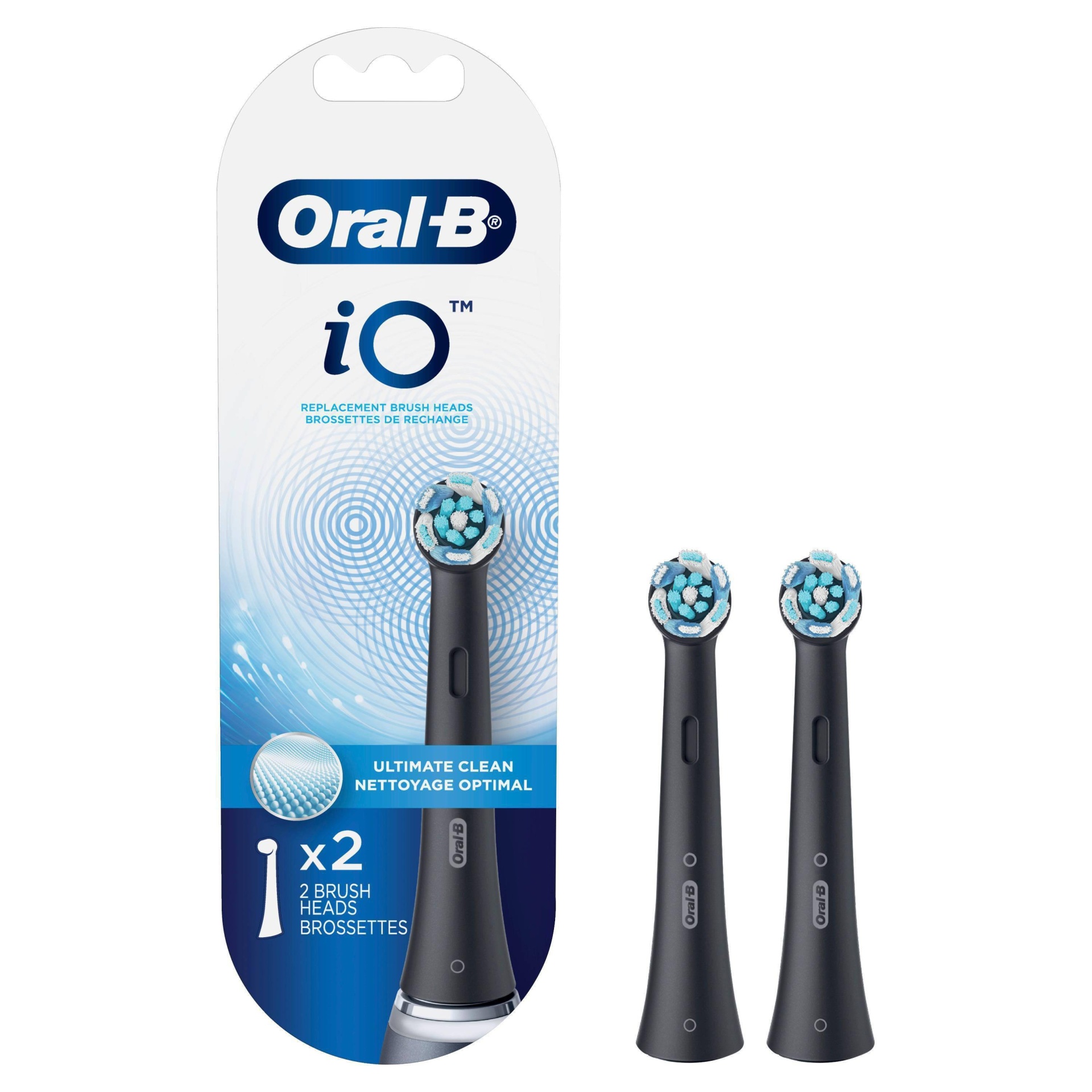 slide 1 of 29, Oral-B Io Ultimate Clean Replacement Brush Heads, 2 ct