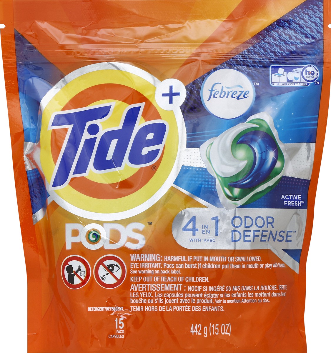 slide 2 of 2, Tide Febreze Fresh Laundry Detergent Pods, 15 ct