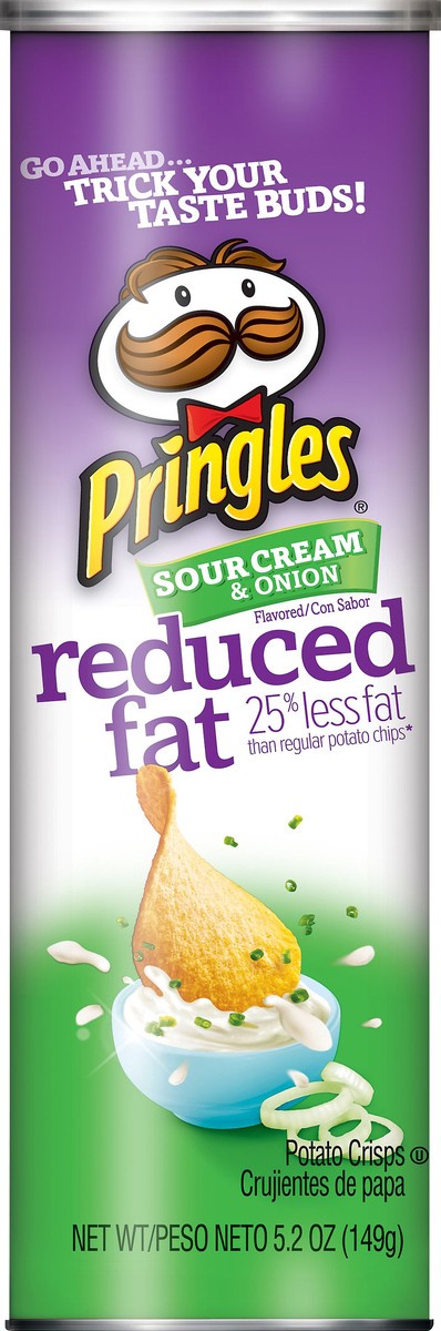 slide 4 of 4, Pringles Sour Cream & Onion Potato Crisps Chips, 5.2 oz