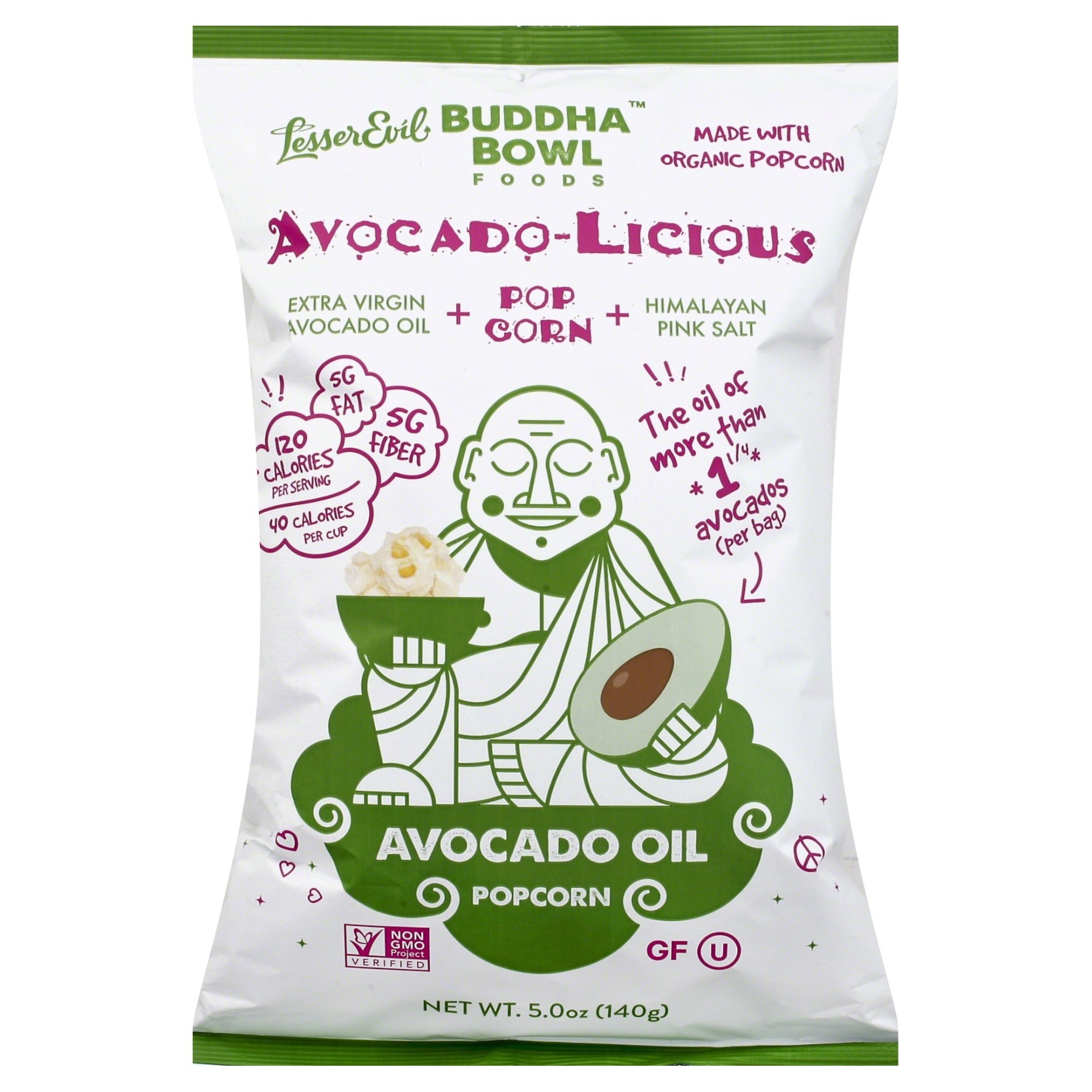 slide 1 of 1, LesserEvil Avocado-licious Popcorn, 5 oz